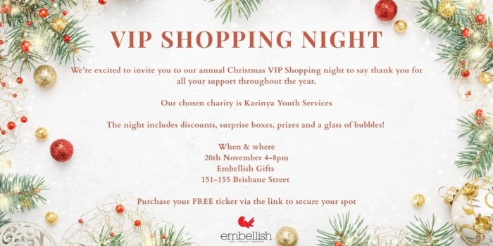 VIP sipandshop Embellish