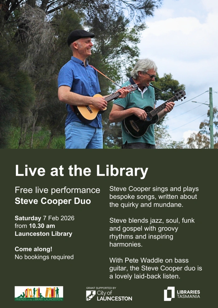 Live at the Library 07 Feb 2026 Steve Cooper Duo 2