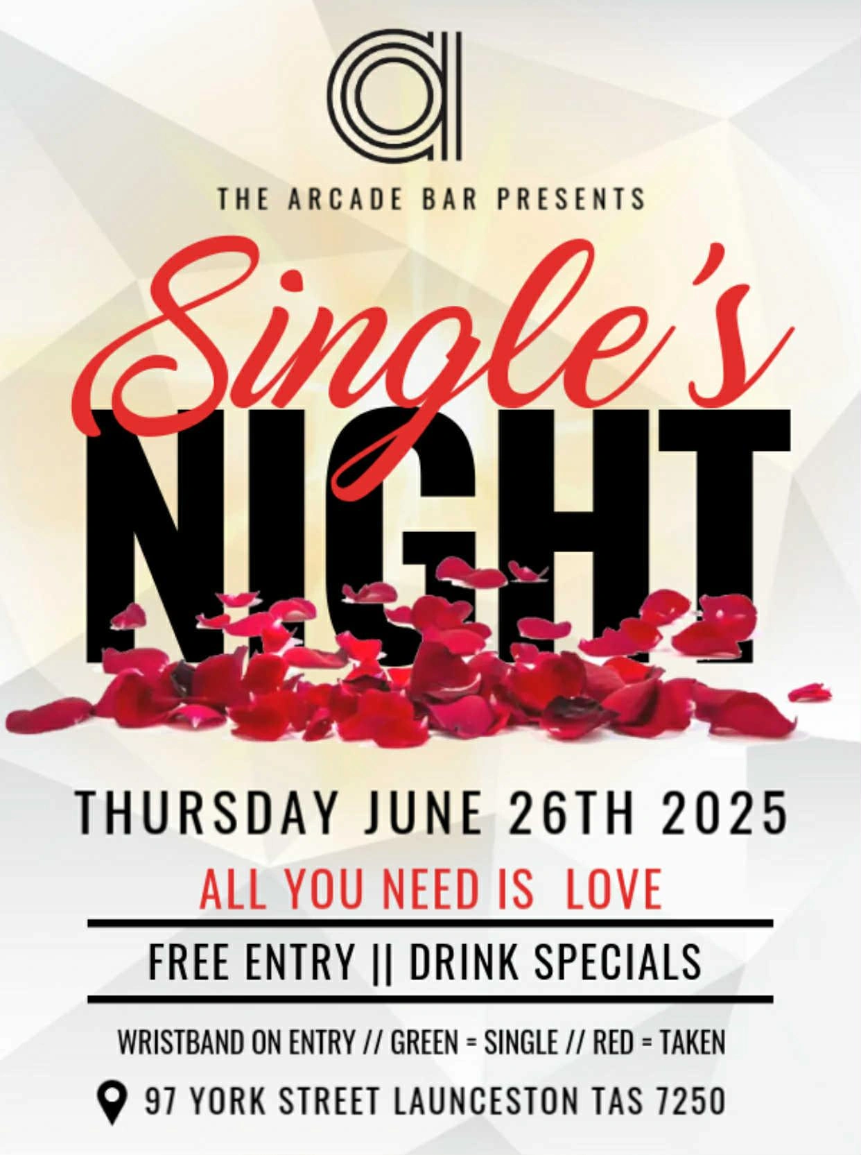 Singles Night Arcade Bar0625