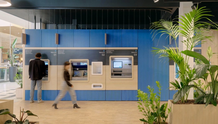 Man accessing anz machine