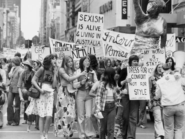 International womens day melbourne 1975 610x458