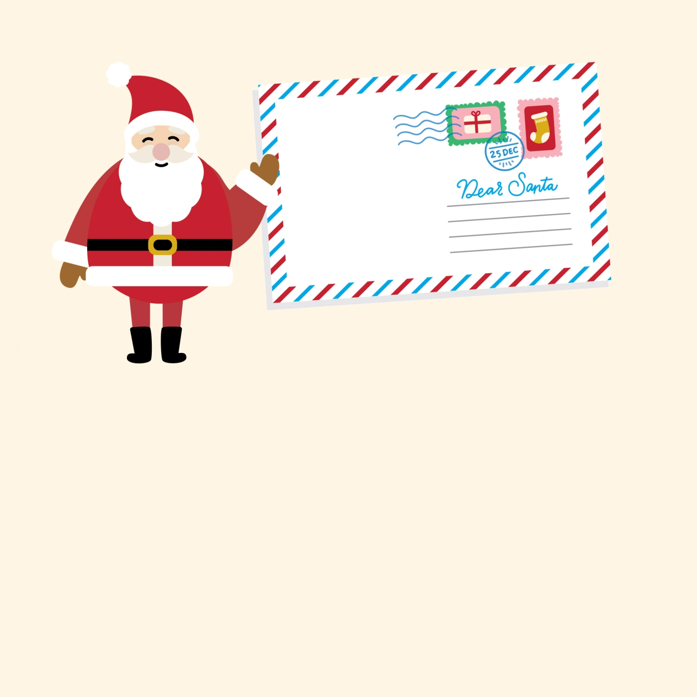 Christmas in the City Santas Mailbox Blank