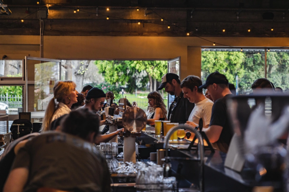 1 Du Cane Along bar looking out to the park