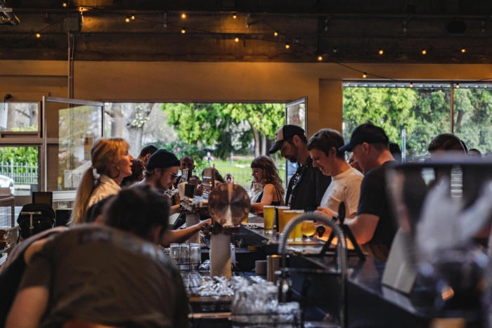 1 Du Cane Along bar looking out to the park